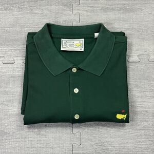 Vtg Masters Polo Shirt Men’s Size XL Green Augusta National Golf Preppy *Read